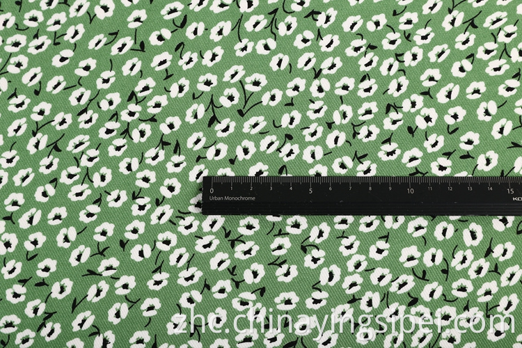 新产品印刷布粘性人造丝面料适用于女装